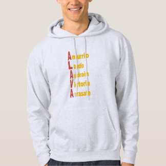 Black Hooded Sweat Man TOURISM COUNTRY BASQUE Hoodie