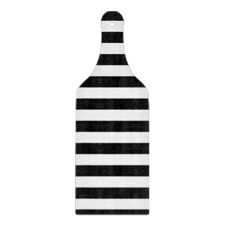 Black Horizontal Stripes Cutting Board