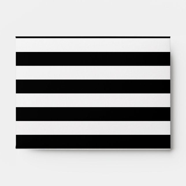 Black Horizontal Stripes Envelopes (Front)