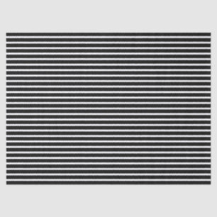 Black horizontal Stripes Tissue Paper