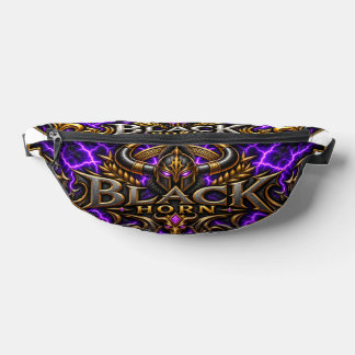 Black Horn Banana Bag – Purple lightning and patte