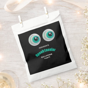 Black Horror Eye Spooktacular Halloween Party Favour Bag