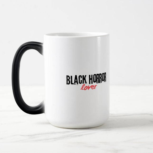 Black Horror Lovers Booktok  Magic Mug (Left)