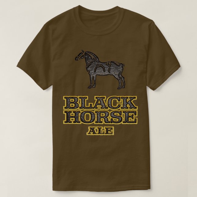 Black Horse Ale T-Shirt (Design Front)