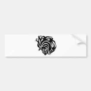 Black Horse Bumper Sticker