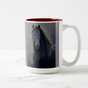Black Horse Friesian - Coffee Mug, Cup