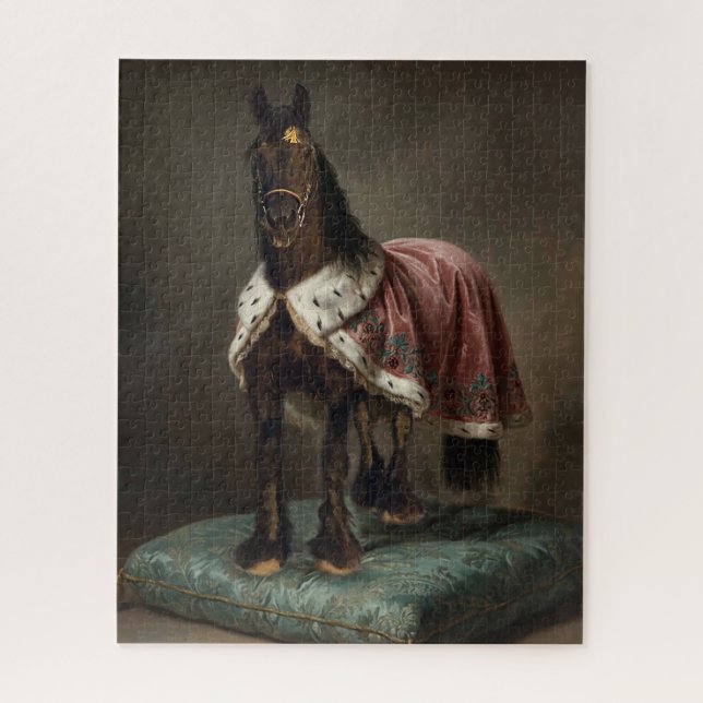 Black Horse Friesian - Poster Jigsaw Puzzle (Vertical)