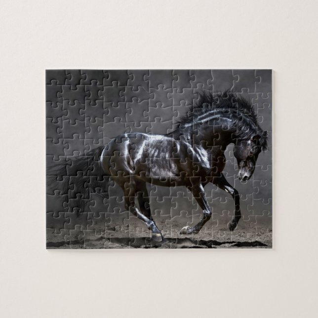 Black Horse Game Puzzle (Horizontal)