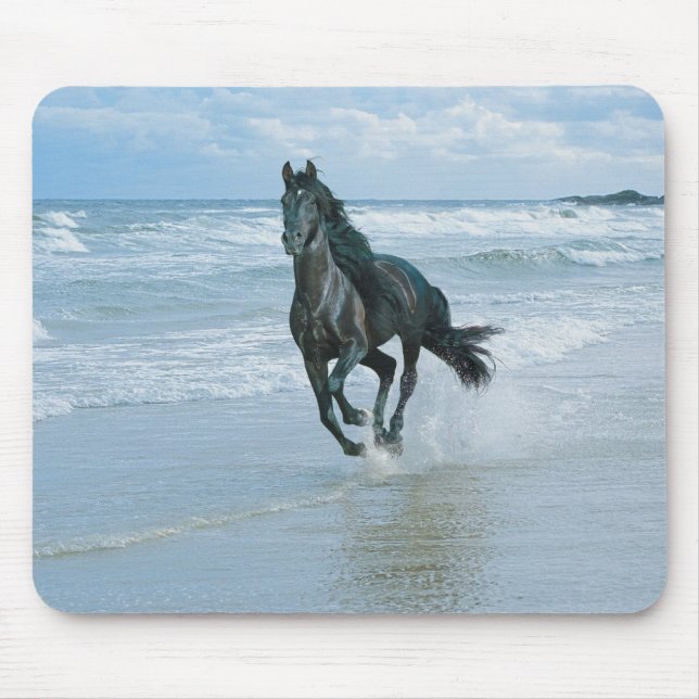 Black horse mouse pad (Front)