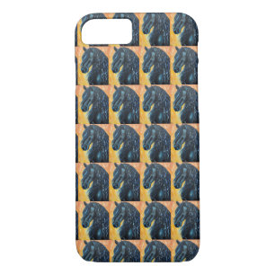 Black Horse Painting iPhone 8/7 Case