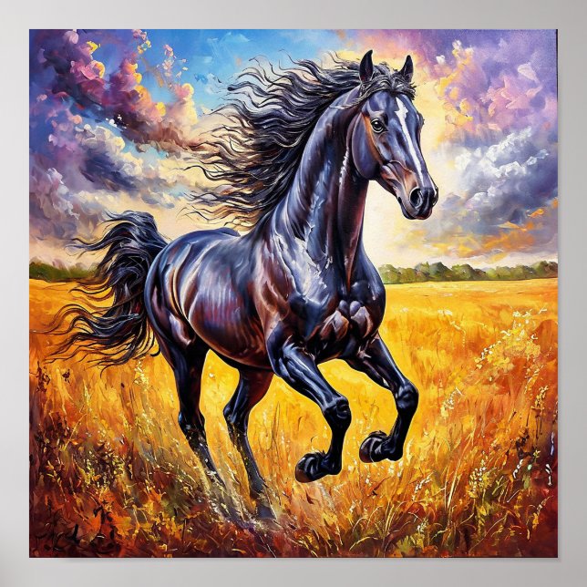 Black Horse Poster (Front)