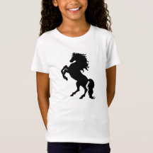 Black Horse Rearing - Girl's Bella Fitted T-Shirt
