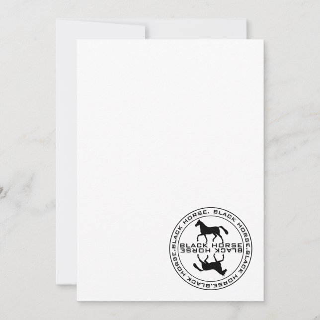 Black horse seal (Front)