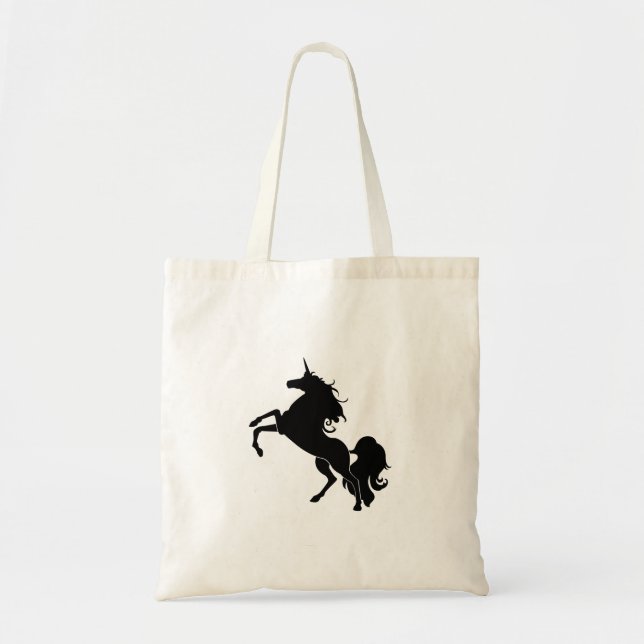 Black Horse Tote Bag (Front)