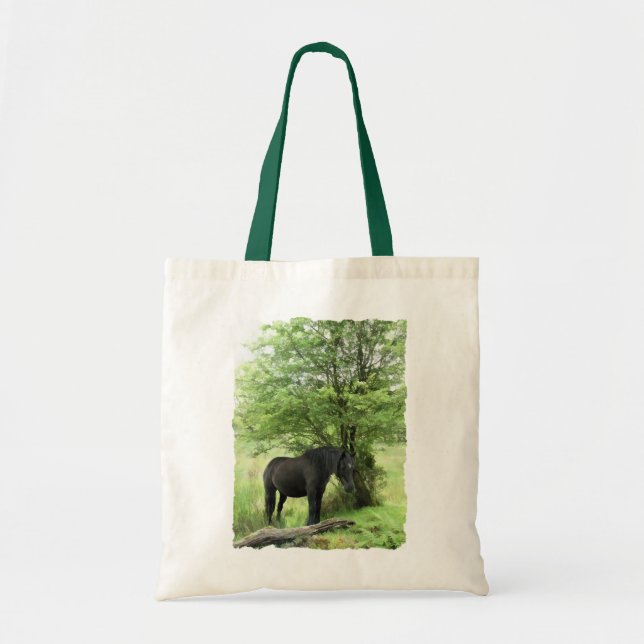 BLACK HORSE TOTE BAG (Front)