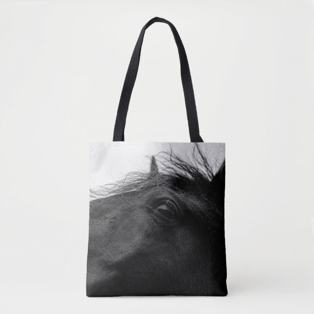 BLACK HORSE TOTE BAG (Front)
