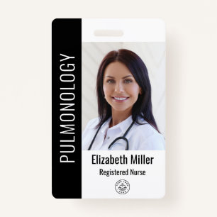 Black Hospital Medical Employee Photo ID ID Badge