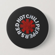 Black Hot Peppers Rock Band Graphic New