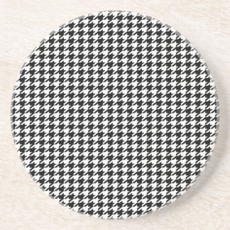 Black Houndstooth Coaster