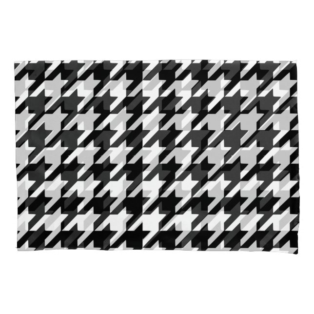 Black Houndstooth Pillowcase (Front)