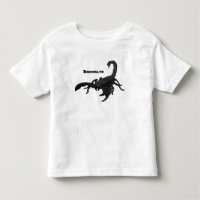 Black hungry scorpion cartoon illustration