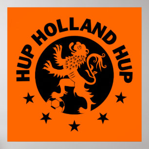 Black Hup Holland - Editable Background colour Poster