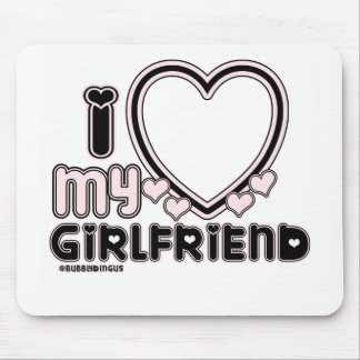 black i luv 1 mouse pad
