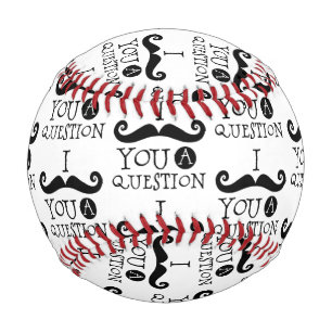 Black I mustache you a question Baseball