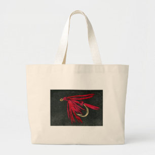 "Black Ibis" Wet Fly Jumbo Tote