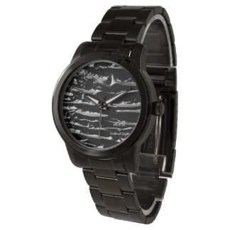 Black Ice Black Band Bracelet Wrist Watch