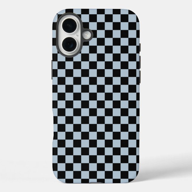 Black ice checkered pattern Case-Mate iPhone case (Back)
