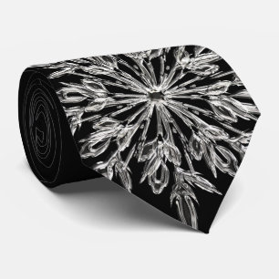 Black Ice Crystal Tie