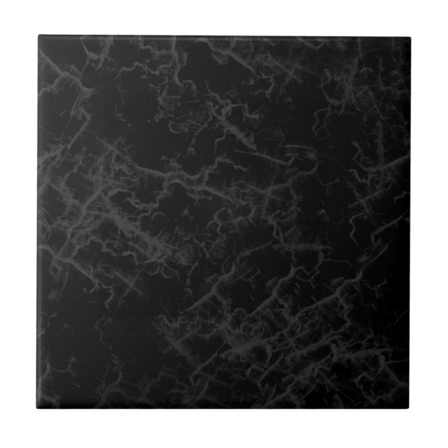 Black Ice Marble Ceramic Tile (Front)
