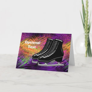 Black  Ice Skates & Technicolor - Customisable Invitation