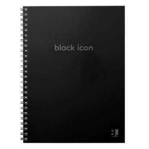 Black Icon - Typography Notebook