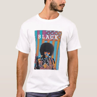 "BLACK" IN AMERICA - ANGELA DAVIS BLACK HISTORY T-Shirt