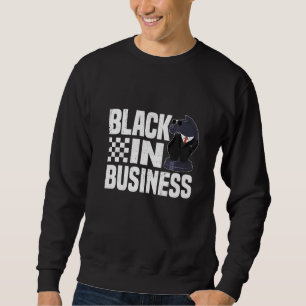 Black In Business Chess Checkmate Opening Grandmas Sweatshirt