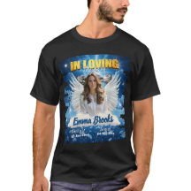 Black In Loving Memory Funeral Photo Memorial