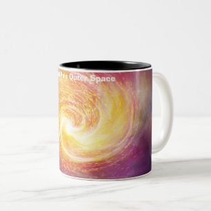 Black in Outer Space Two-Tone Coffee Mug