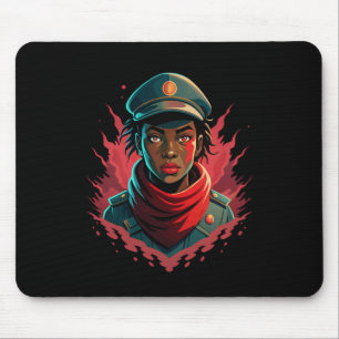 Black In The Revolutionary Struggle Sticker Mouse Pad