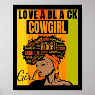 Black Independence Day - County Girl Love A Black Poster