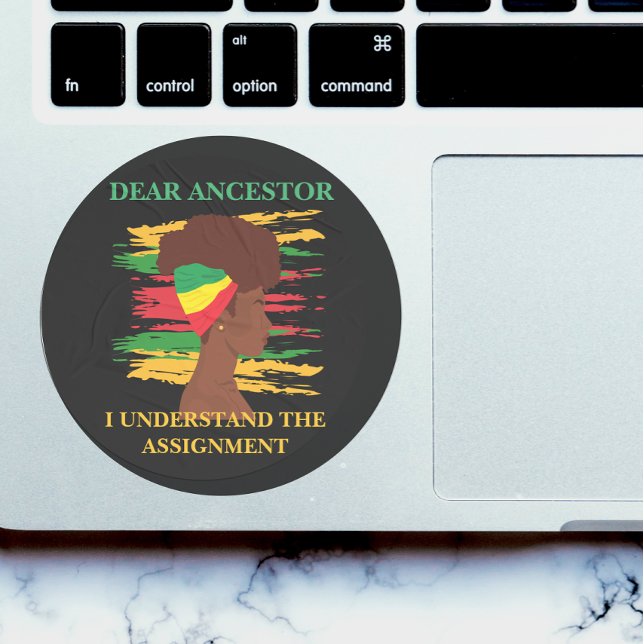 Black Independence Juneteenth  Classic Round Sticker (Creator Uploaded)