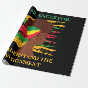 Black Independence Juneteenth  Wrapping Paper