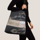 Black Infinitely Blessed Crossbody tote