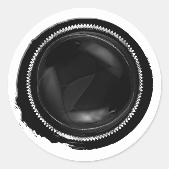 Black Ink Blot Paint Dab Wax Seal (Front)