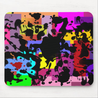 BLACK INK | geo coloured Mouse Pad