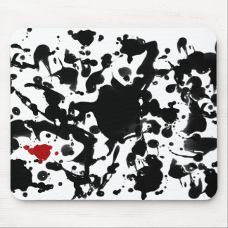 BLACK INK | make your own background Mouse Pad