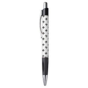 Black Ink Stoke Cross Pattern