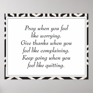 Black Inspirational Life Encouragement Quotes Poster