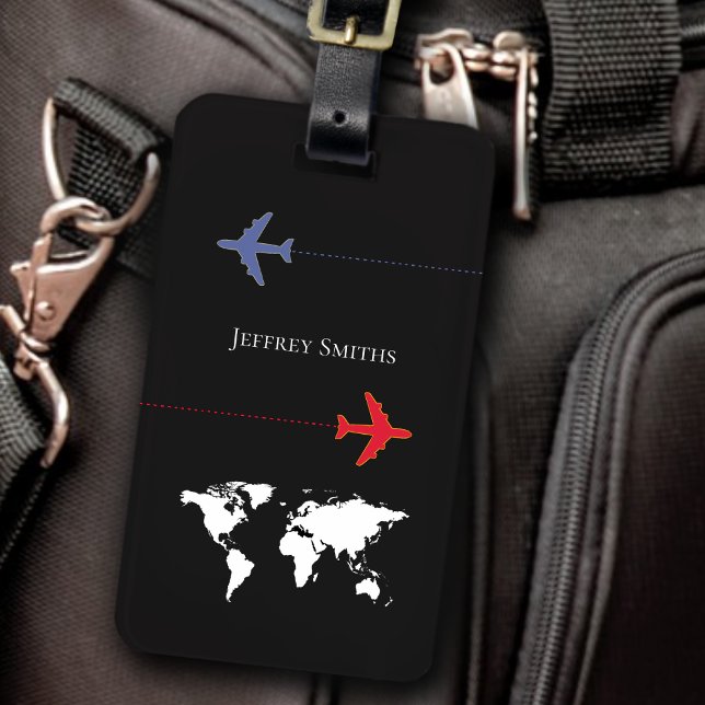 black international aeroplane travel luggage tag (Creator Uploaded)